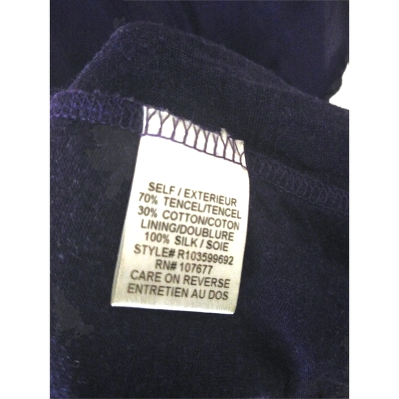 Alice & Olivia Womens Purple Flowy 100% Silk Mini Dress Sm/Med Cap Sleeve A Line - Picture 10 of 16